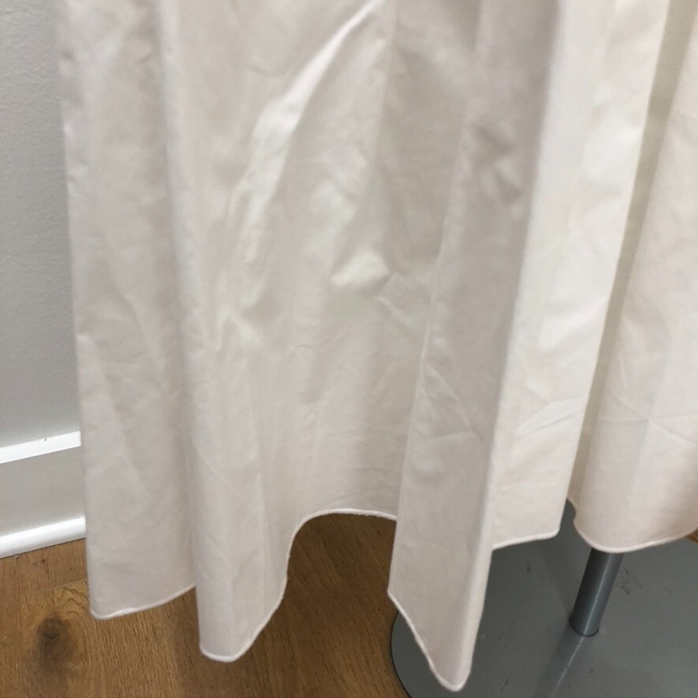 Proenza Schouler Poplin Gathered Tiered Dress Womens 12 White Luxury Bridal Boho View 6